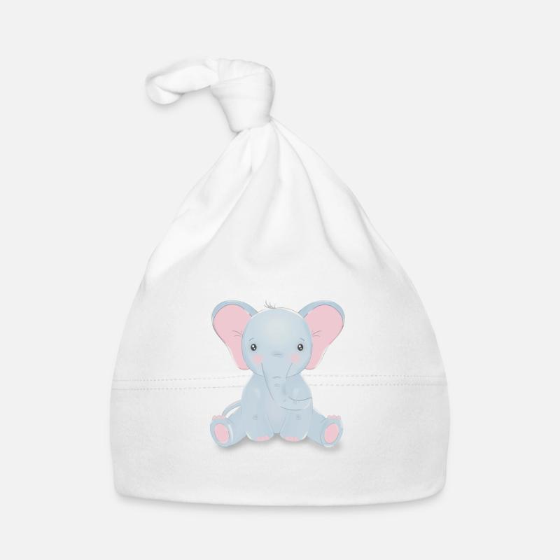Elephant Organic Baby Cap