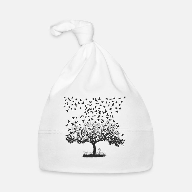 Corbeaux dans un arbre Bonnet bio Bébé