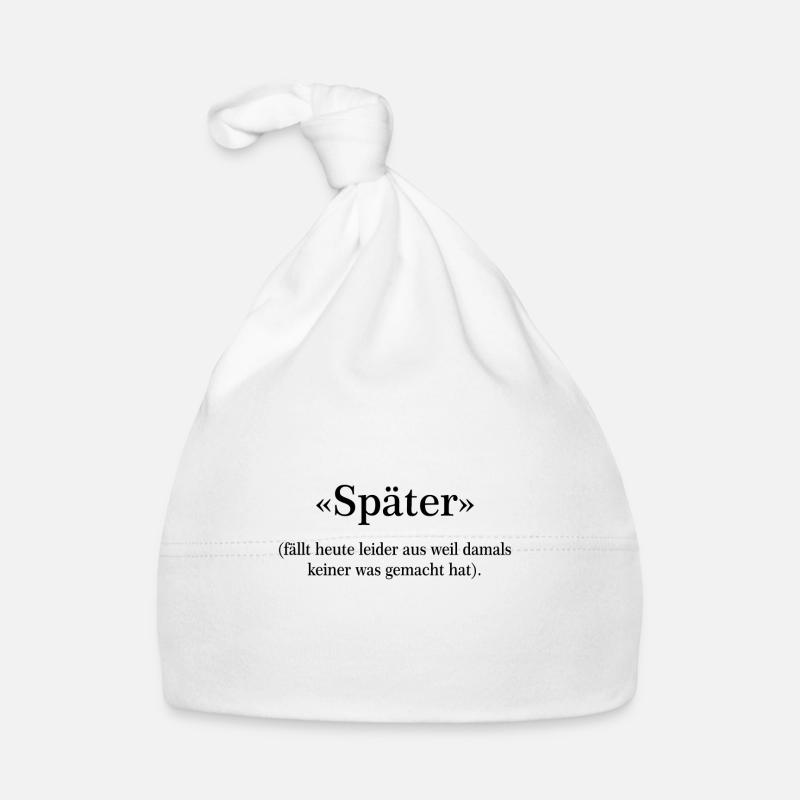 Später Umweltschutz Klimaschutz Demos Geschenk Baby Bio-Mütze