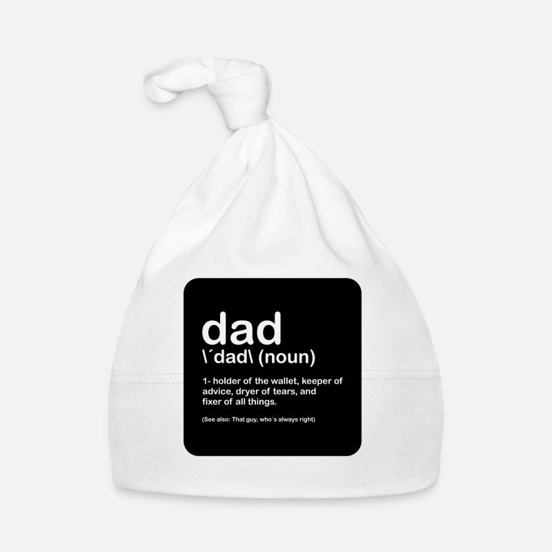 dad problemsolver black Baby Bio-Mütze