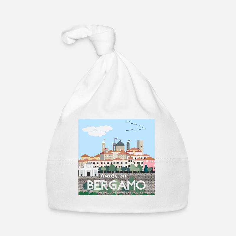 Upper Bergamo - Organic Baby Cap - white