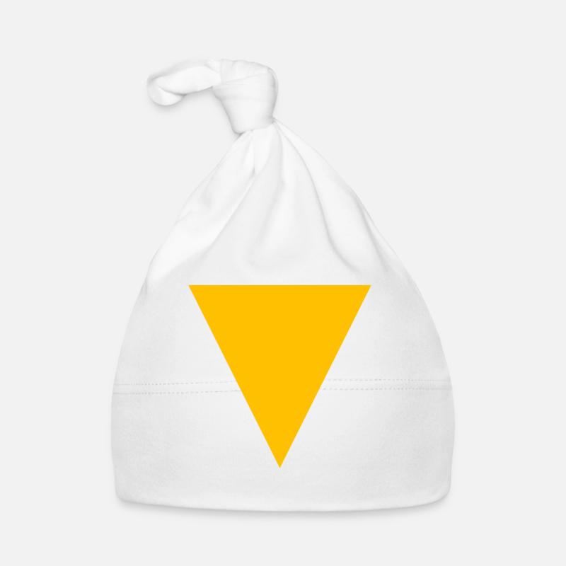 Yellow triangle Organic Baby Cap