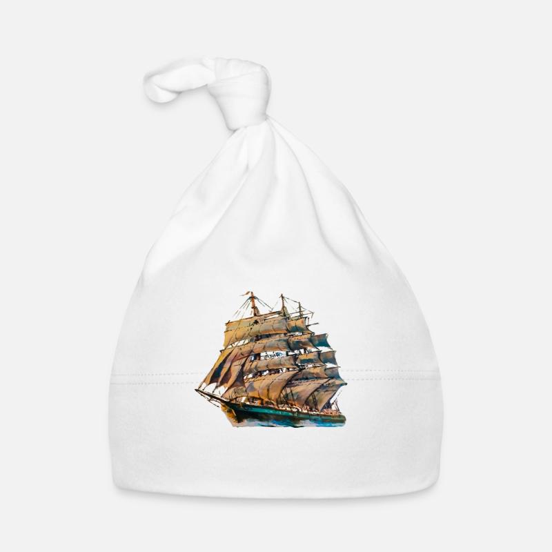 Sailing ship Organic Baby Cap