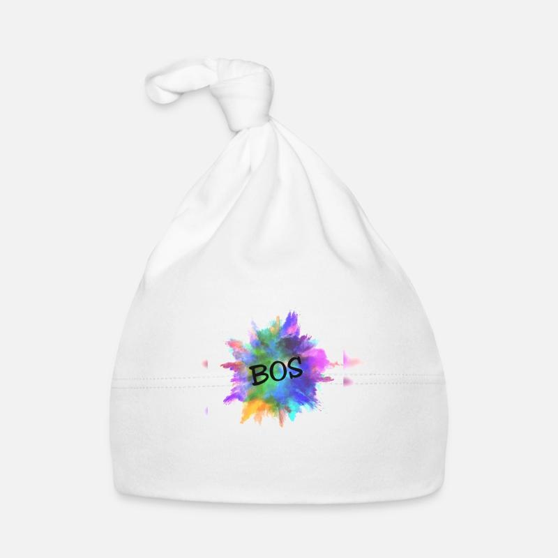 Bos Farbe - Baby Bio-Mütze - Weiß