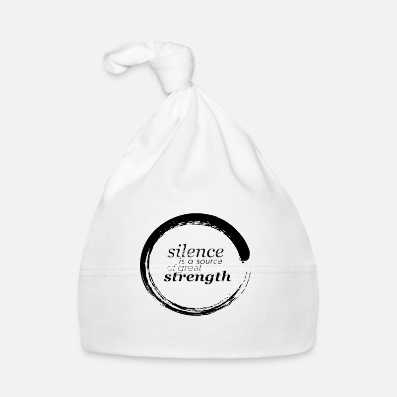 Silence is a source of great strength Organic Baby Cap