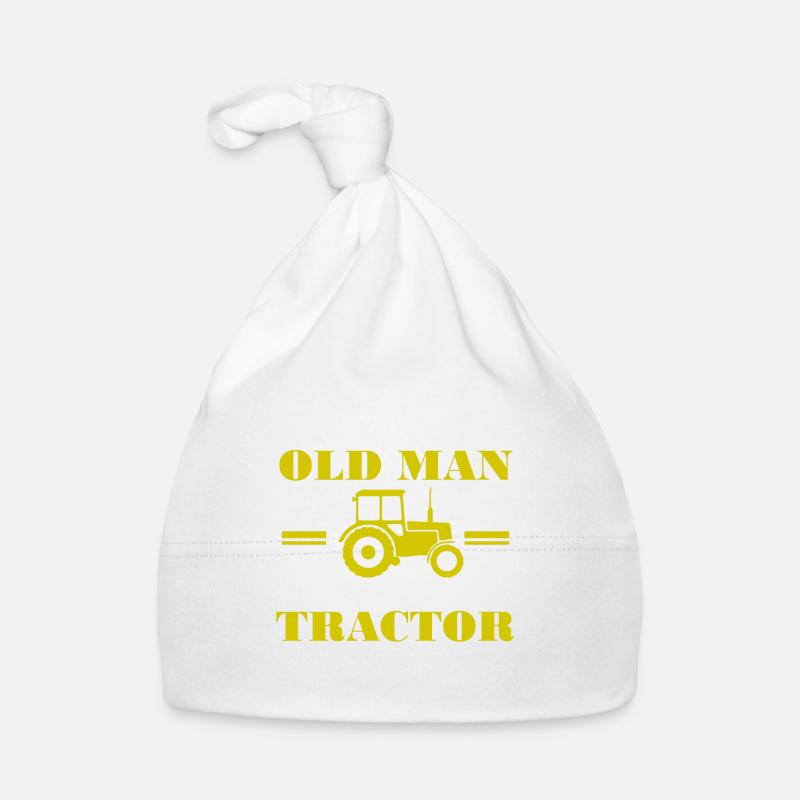 Never underestimate an old man with a tractor Baby Bio-Mütze