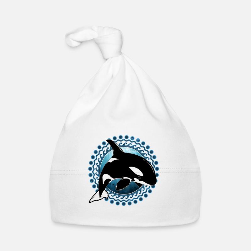Orque orque - Bonnet bio Bébé - blanc