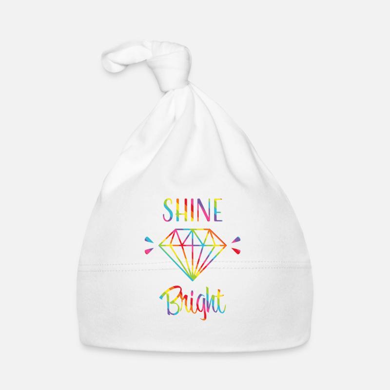 Shine Bright Like a Diamond Diamant Leuchte Schein Baby Bio-Mütze