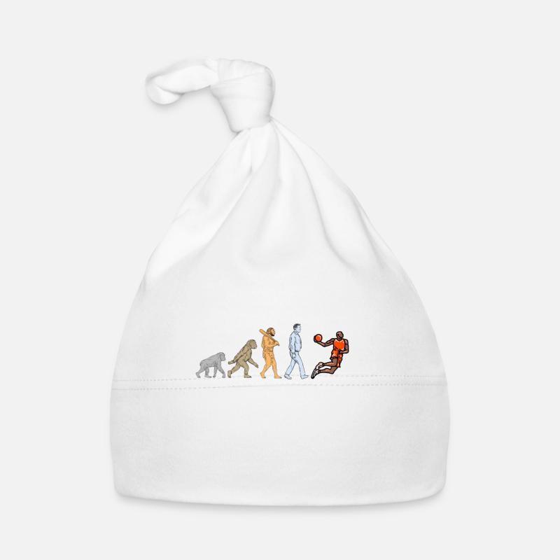 t-shirt basket évolution de l'homme, cadeau Bonnet bio Bébé