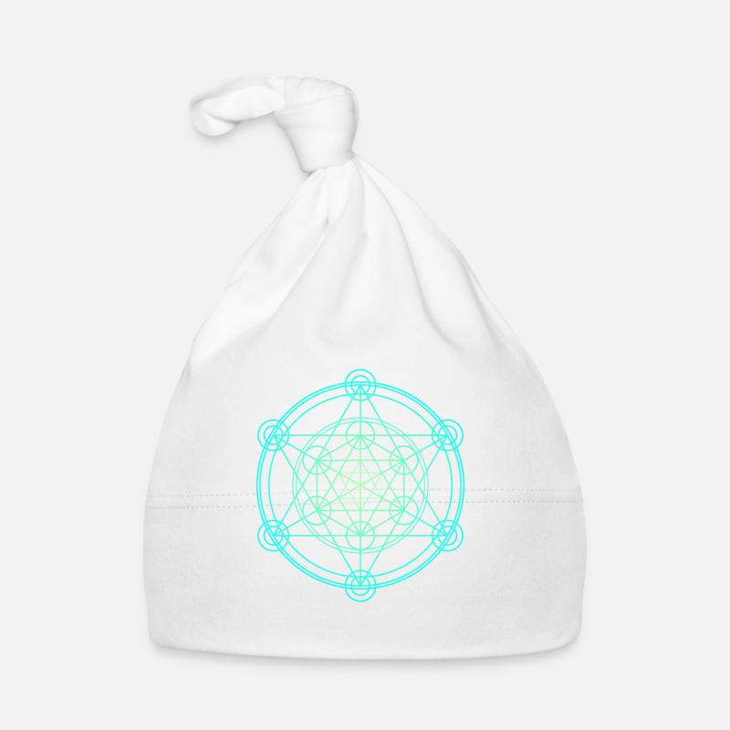 Merkaba Heilige Geometrie Baby Bio-Mütze