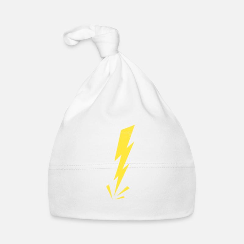 Lightning Thunder Lightning Angry Warning Gift Idée Bonnet bio Bébé