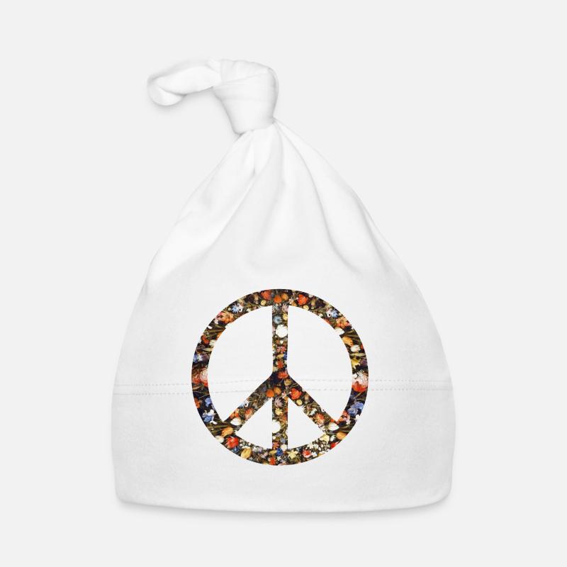 Symbole de paix Peace Bonnet bio Bébé