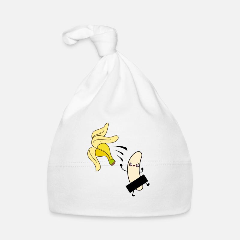 Banane Vegan Bio Lustig Geschenk Baby Bio-Mütze