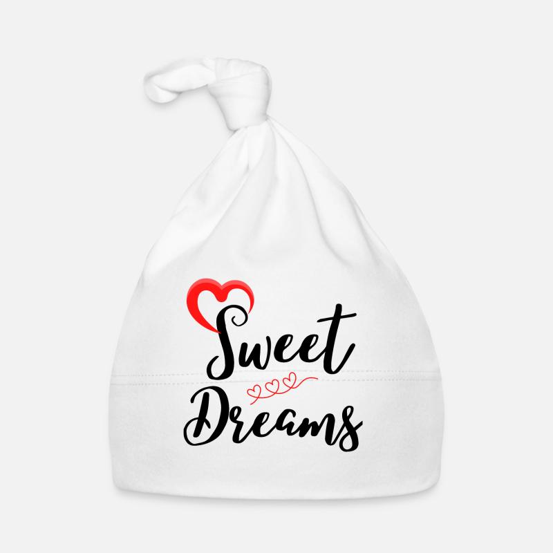 fais de beaux rêves - Bonnet bio Bébé - blanc