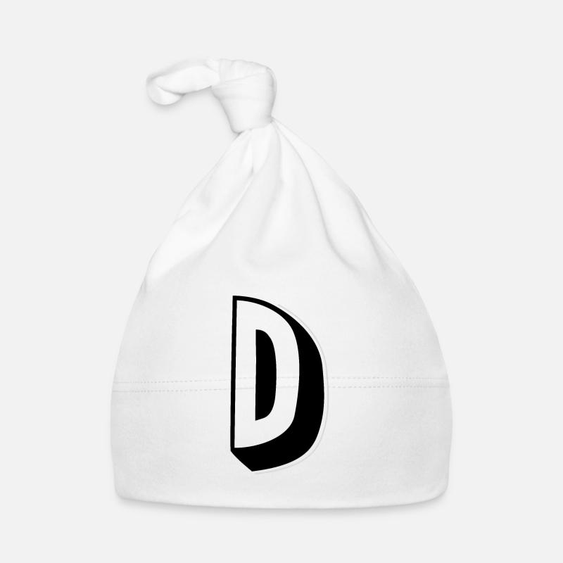 Buchstabe D - Alphabet D Baby Bio-Mütze