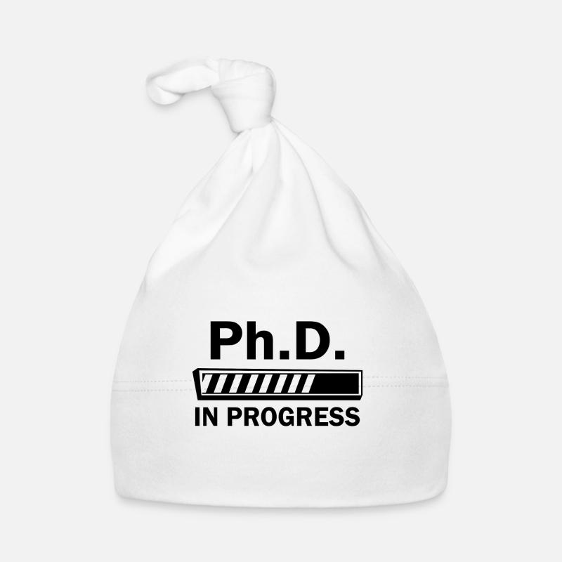 Phd in progress Diplôme Cadeau Bonnet bio Bébé