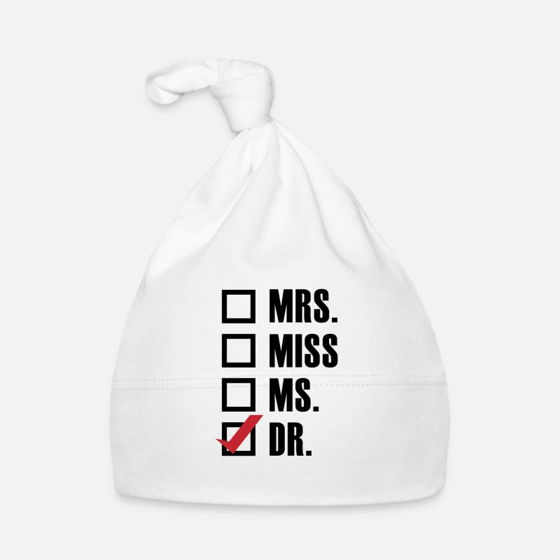 Doktortitel Abschluss Student Geschenk - Baby Bio-Mütze - Weiß