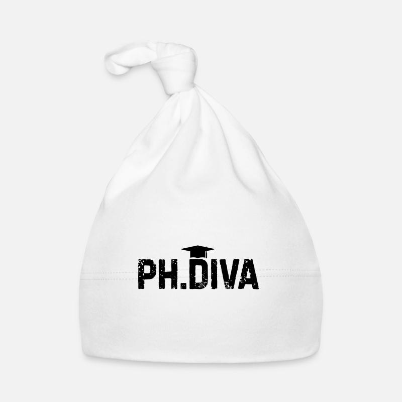 Phd Diva Doctoral Thesis Saying Gift Organic Baby Cap