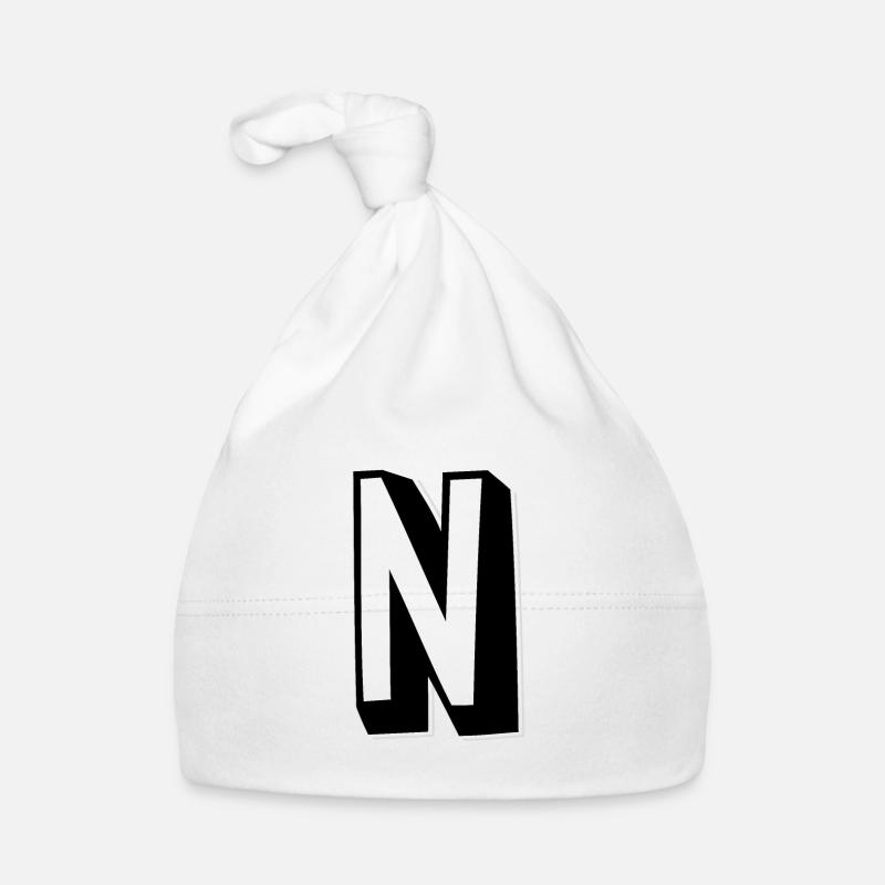 Letter N – Alphabet N Organic Baby Cap