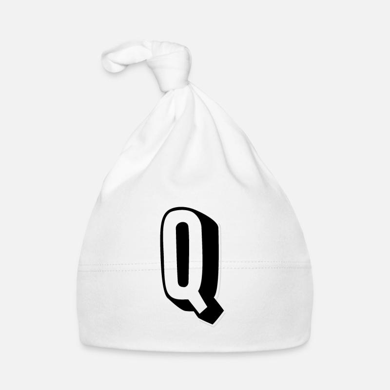 Buchstabe Q - Alphabet Q. Baby Bio-Mütze