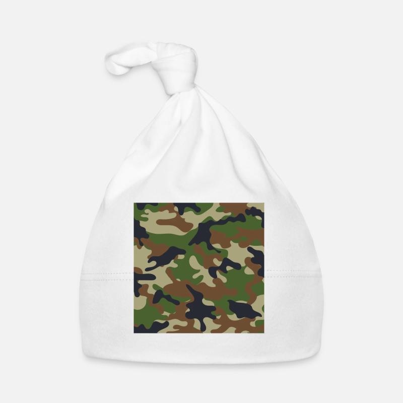 Muster Camouflage Flecktarn Baby Bio-Mütze