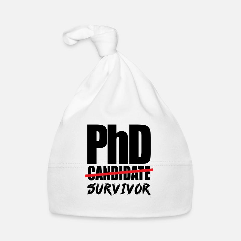 Graduation gift Phd Uni saying Organic Baby Cap
