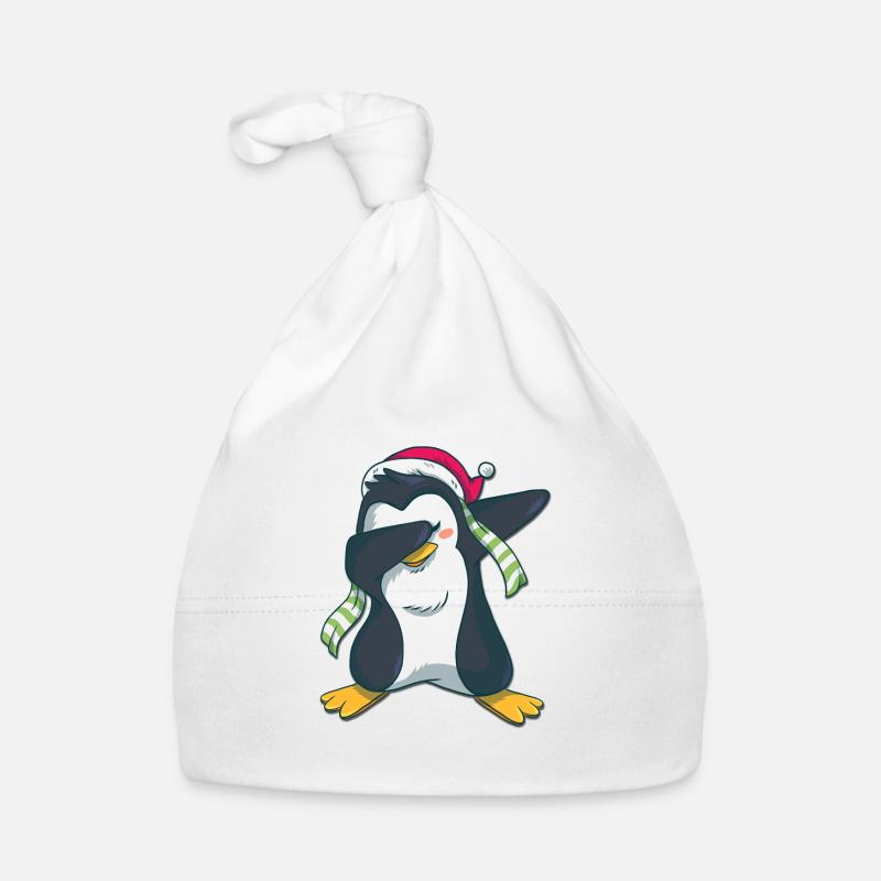 Penguin dabbing Organic Baby Cap