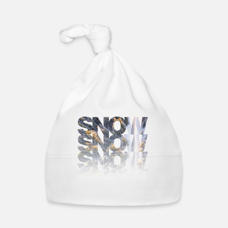 Snow Snow Snow Snow | Snow snow snow snow Organic Baby Cap