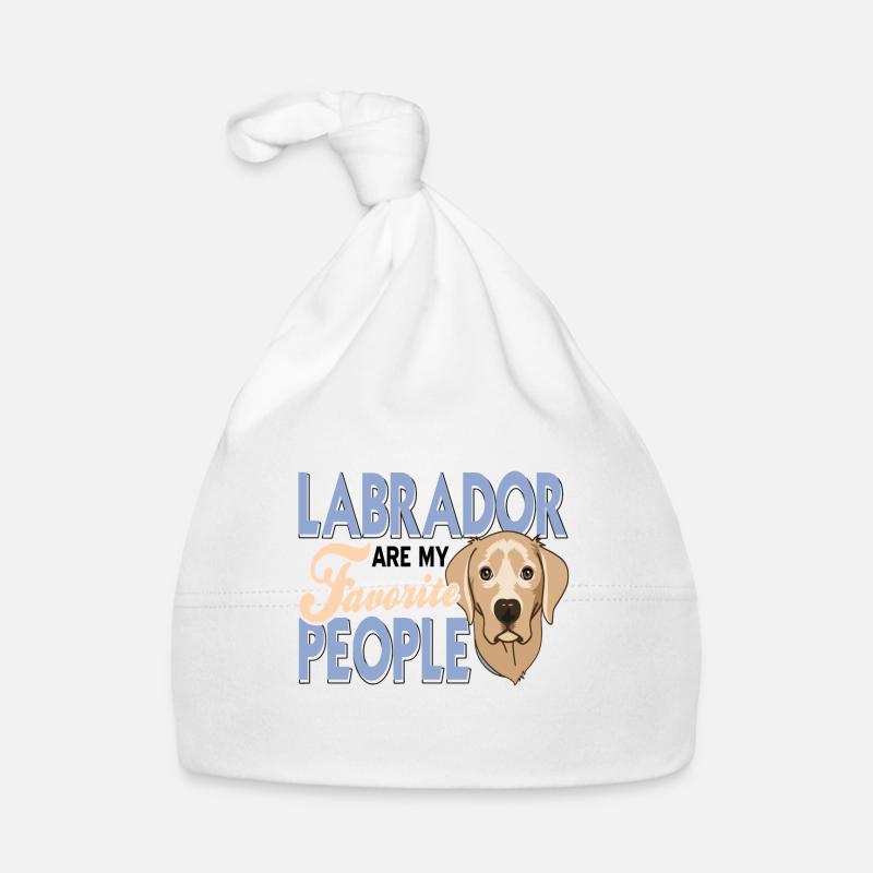 Labrador - Organic Baby Cap - white