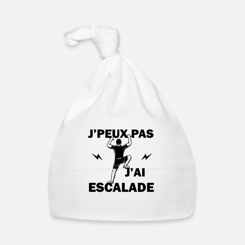 J'peux pas j'ai escalade - Bonnet bio Bébé - blanc