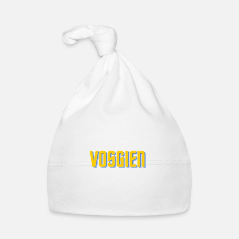 Je ne suis pas parfait mais je suis Vosgien - Bonnet bio Bébé - blanc