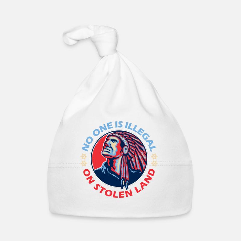No one is illegal on stolen land Organic Baby Cap