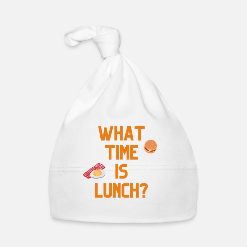 What Time Is Lunch? Organic Baby Cap