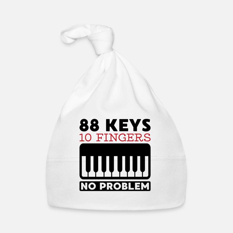 No problem Piano Pianist Gift Organic Baby Cap
