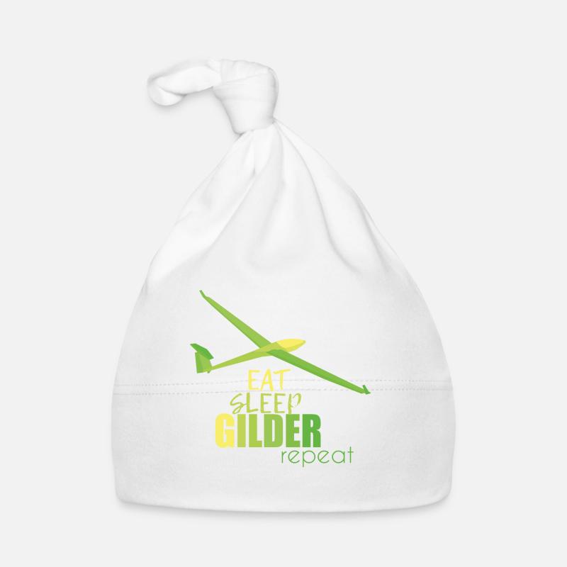 Gliding gliders - Organic Baby Cap - white