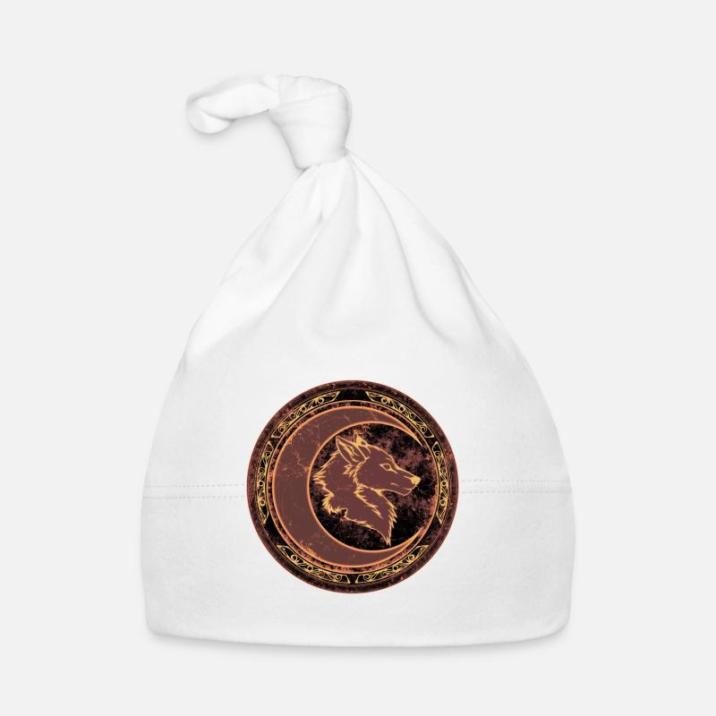 Lune de loup - Bonnet bio Bébé - blanc