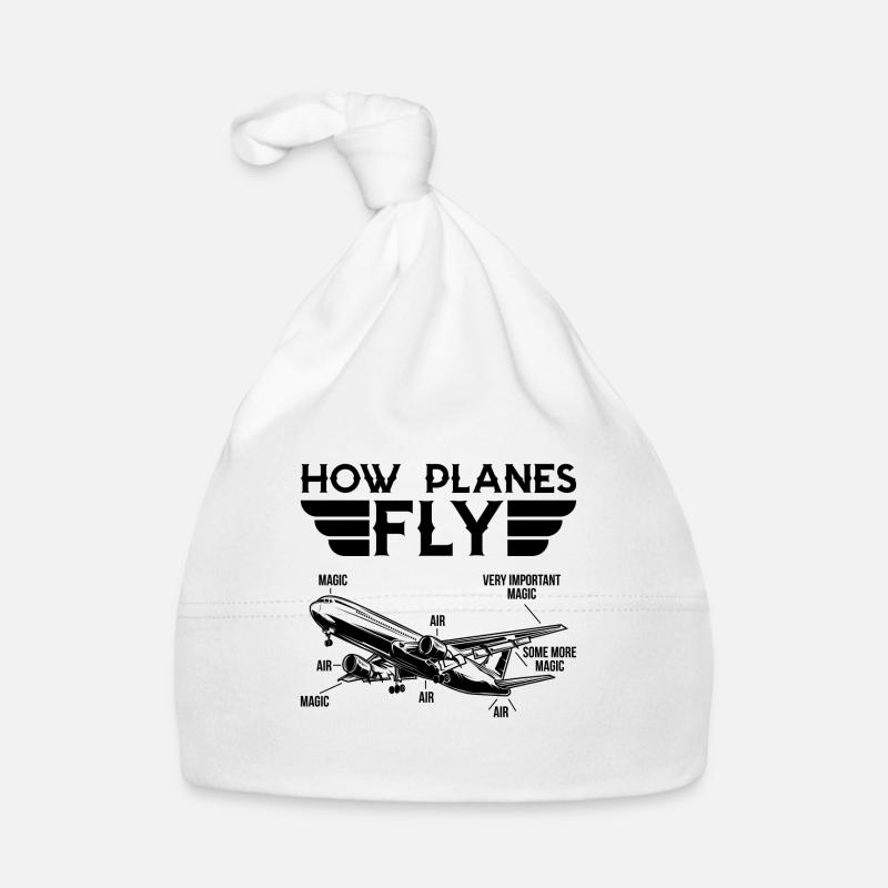 How planes fly Geschenk Pilot Flugzeug Copilot Baby Bio-Mütze