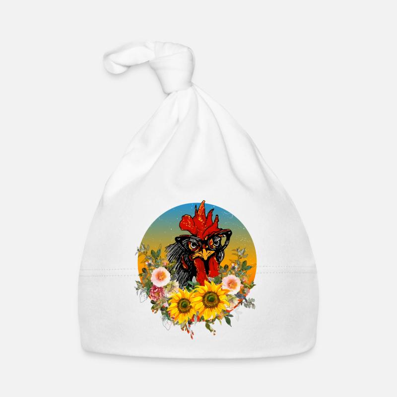 Poule mignonne Bonnet bio Bébé