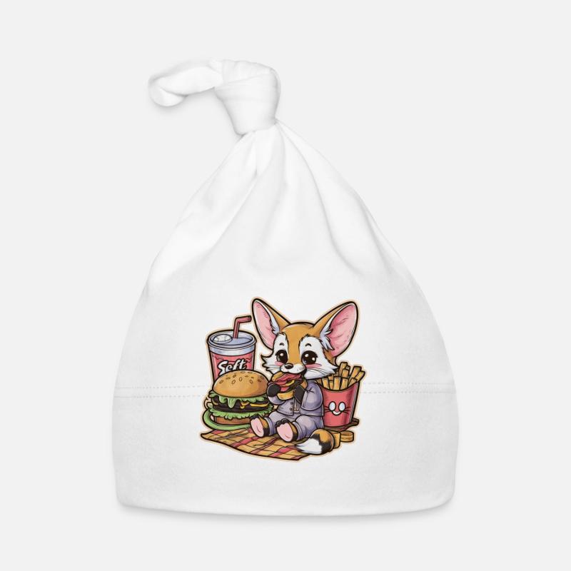 Fennec Renard du désert avec restauration rapide Bonnet bio Bébé