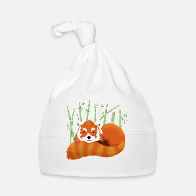 Panda roux Bonnet bio Bébé