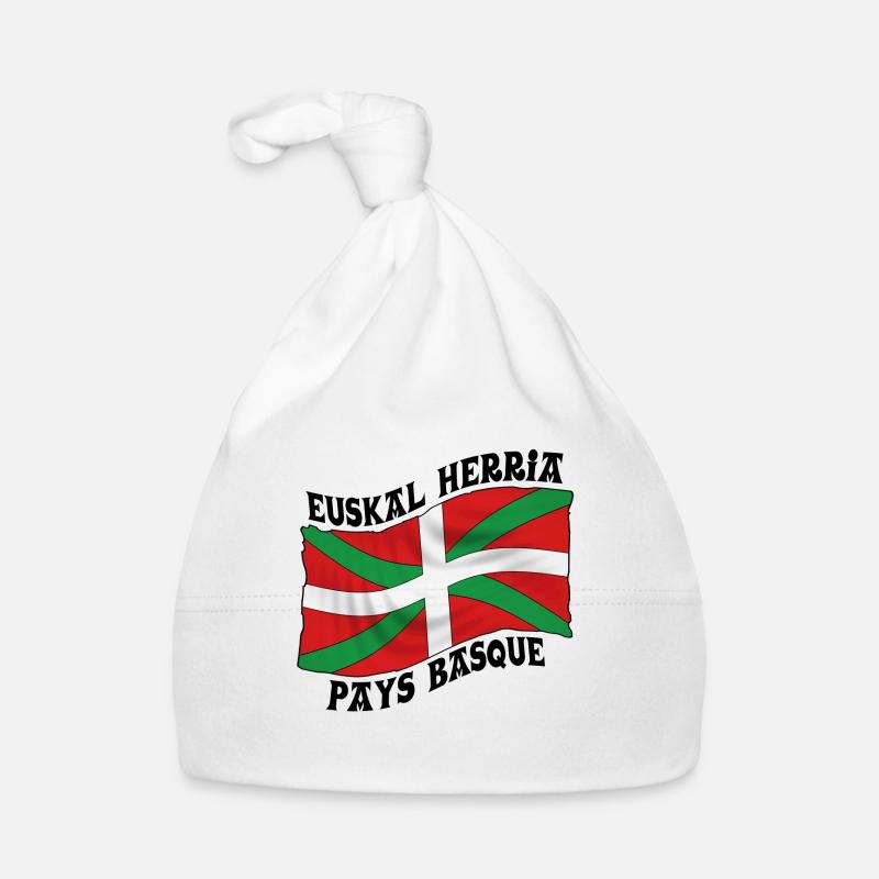 Drapeau Basque Ikurriña Bonnet bio Bébé