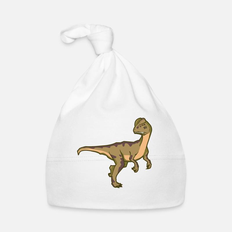 Ceratosaurus Dino Dinosaurier Geschenkidee Urzeit - Baby Bio-Mütze - Weiß