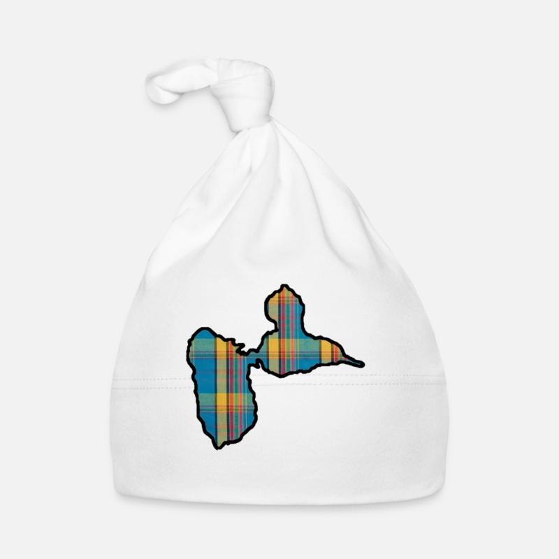 guadeloupe - Bonnet bio Bébé - blanc