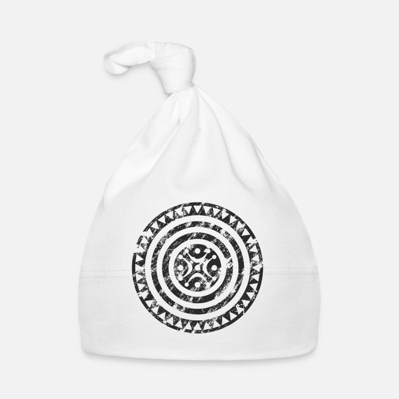 Black weathered Cantabrian stele Organic Baby Cap