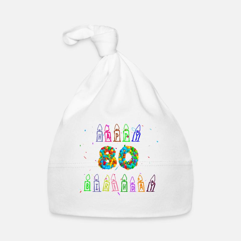 80th birthday gift idea, birthday present Organic Baby Cap