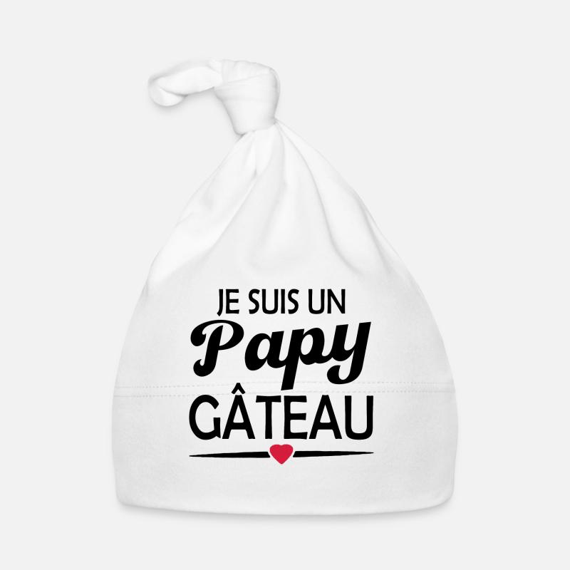 je suis un papy gâteau Bonnet bio Bébé