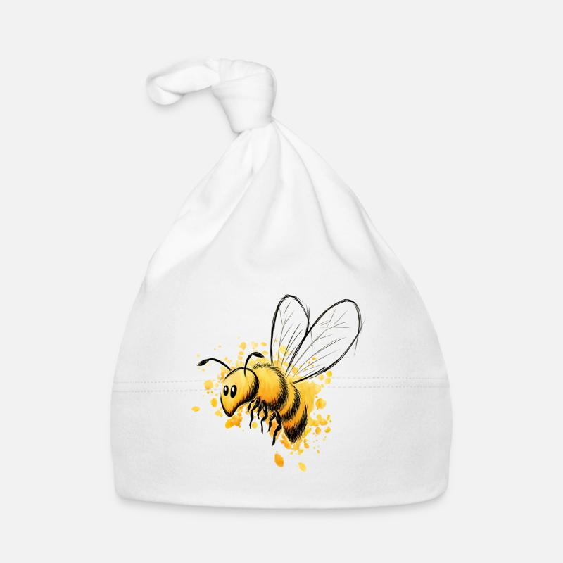 Petite abeille mellifère décontractée Bonnet bio Bébé