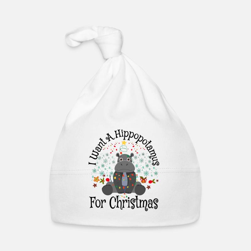Ich möchte ein Nilpferd zu Weihnachten, Weihnachten Baby Bio-Mütze