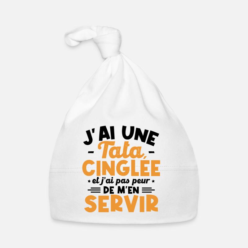 J ai une tata cinglée Bonnet bio Bébé