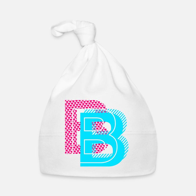Lettre initiale B Bonnet bio Bébé